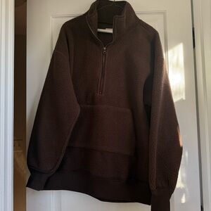 Pilcro Women's Brown Zip-Up Jacket